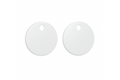 WhisperFlush Thin Toilet Seat Hinge Cap Covers- Matte White