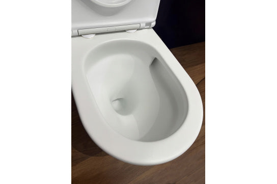 WhisperFlush Thin Toilet Seat Hinge Cap Covers- Matte White