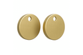 WhisperFlush Thick Toilet Seat Hinge Cap Covers- Brushed Brass