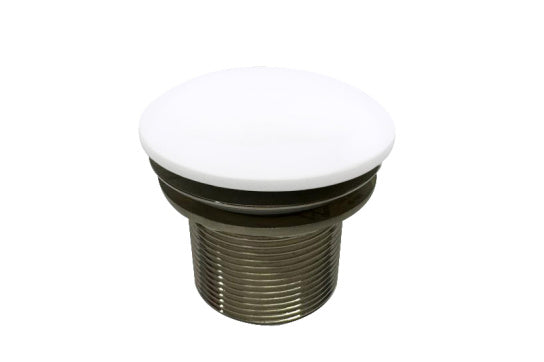 TitanCast 40mm Safety Pull-Out Bath Waste - Gloss White — Basin Parts & Accessories