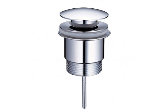 Universal 32/40mm Two Piece Mushroom brass Pop-up Waste - Chrome — Chrome & Stainless, Basin Parts & Accessories
