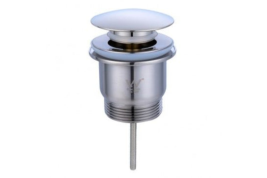 Universal 32/40mm Two Piece Mushroom brass Pop-up Waste - Brushed Nickel