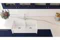 Patri 100 x 47 Fine Fireclay Double Bowl Farmhouse Butler Sink
