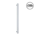 VP900PL Flat Pill 12Volt Vertical Plated Polished Heated Towel Rail