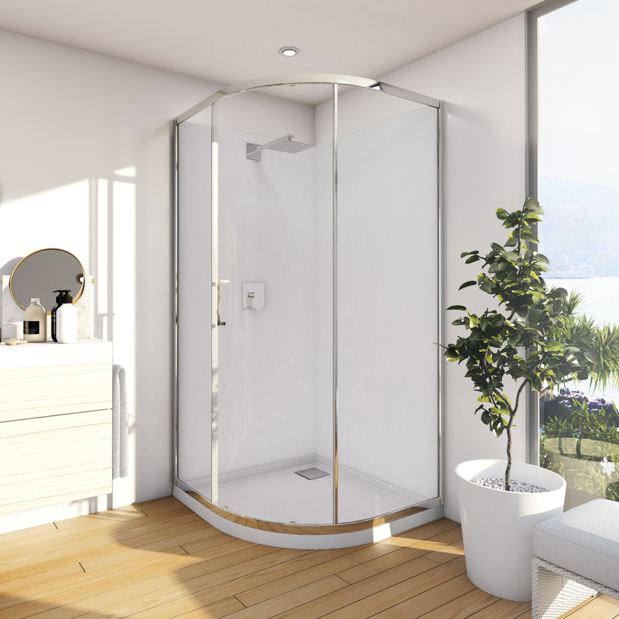 Floriano 1000 Curved Sliding Shower Screen