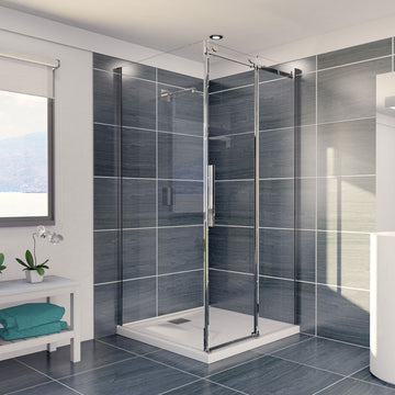 Avalon 1200 Frameless Sliding Shower Screen — Shower Screens & Enclosures, Shower Screen Hardware