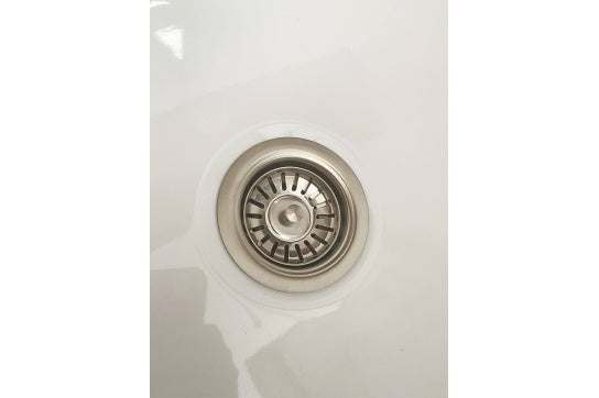 90 x 50mm Brushed Nickel Basket Waste with Long Screw