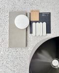Lavello Round Steel Bathroom Basin 380 x 110 - PVD Shadow